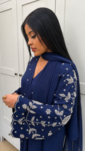 Layali Royal Blue Abaya